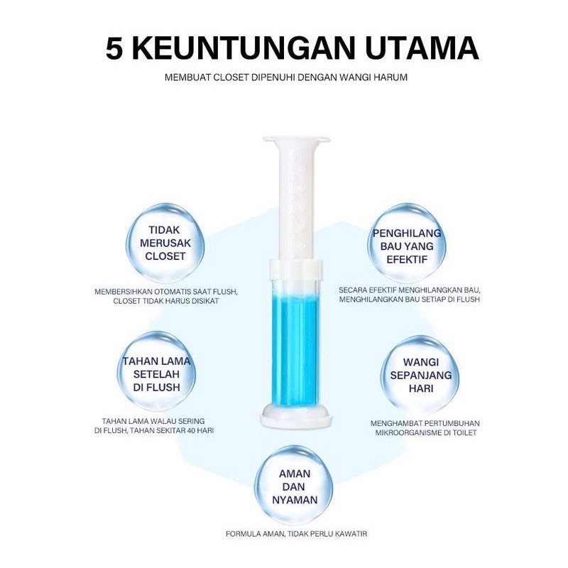 Gel Pewangi Toilet / Toilet Gel Pengharum Kloset Wastafel Anti Bau Anti Bakteri