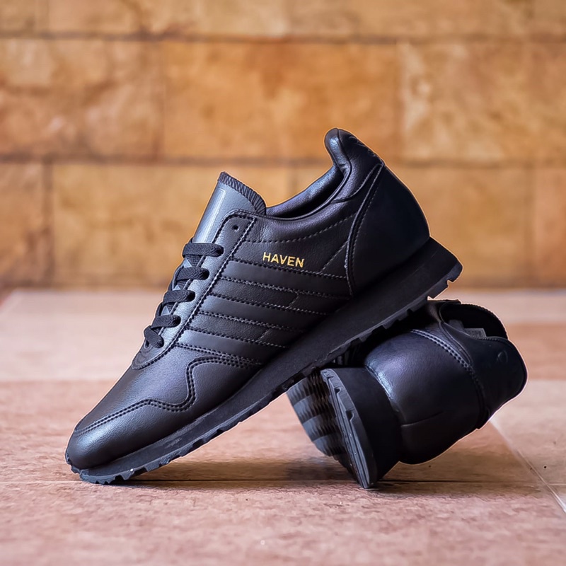 ADIDAS HAVEN ALL BLACK LEATHER