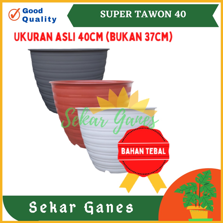 POT TAWON BESAR - Ori Pot Super Tawon 40 Cm Putih Hitam Merah Bata Coklat Terracota Teracota Pot Plastik Bunga Tanaman Pot Tawon Jumbo Besar Putih Tebal Murah Grosir Pot Jumbo Besar Putih Tinggi Murah 40cm 50cm 60cm 70cm 100cm