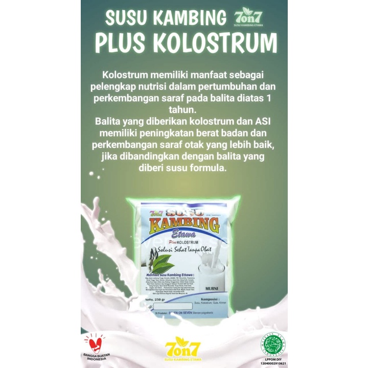 PRE-ORDER Susu Kambing PLUS KOLOSTRUM 1000gr