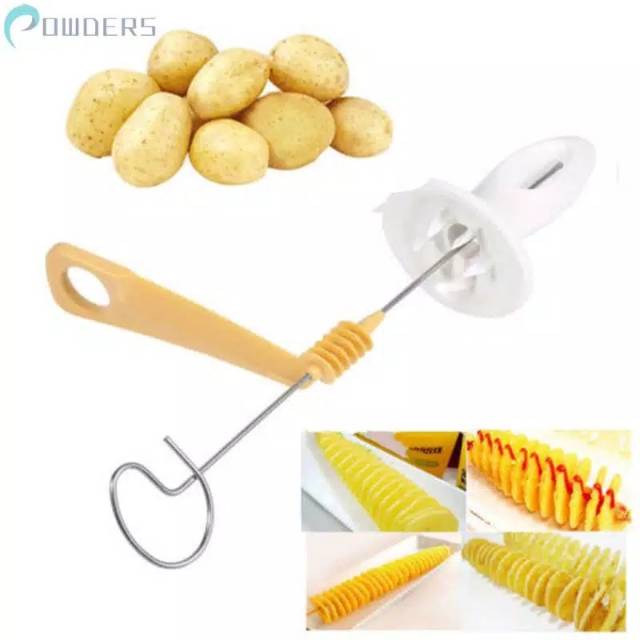 Alat Pemotong Kentang Bentuk Spiral Tornado Potato Spiral Cutter