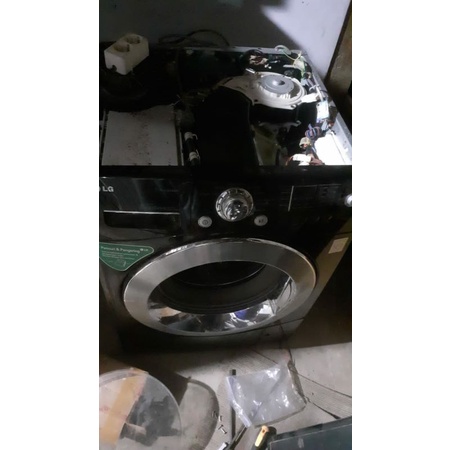 mesin cuci feond loading LG kapasitas jumbo 10/6kg.dilengkapi dengan fitur whaser 10kg &drayer 6kg..