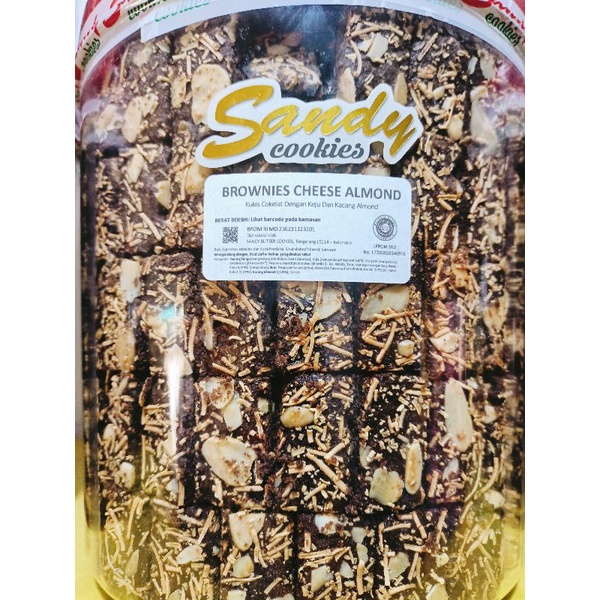 SANDY COOKIES PREMIUM BROWNIES CHESE ALMOND