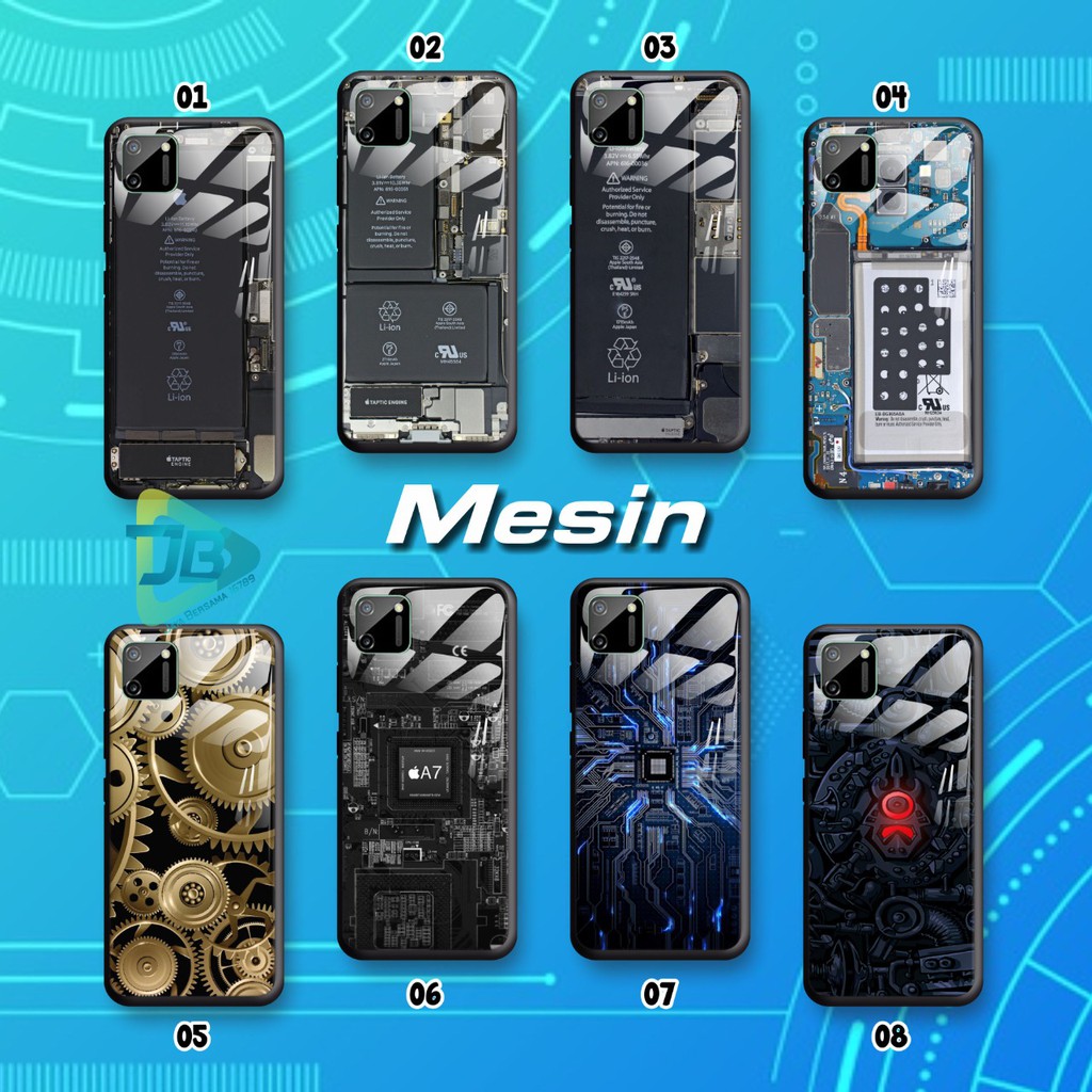 SOFTCASE BACK CASE GLASS KACA MESIN XIAOMI REDMI cc9 a2lite 8se pocophone f1 m2 x3 10 6x JB2689