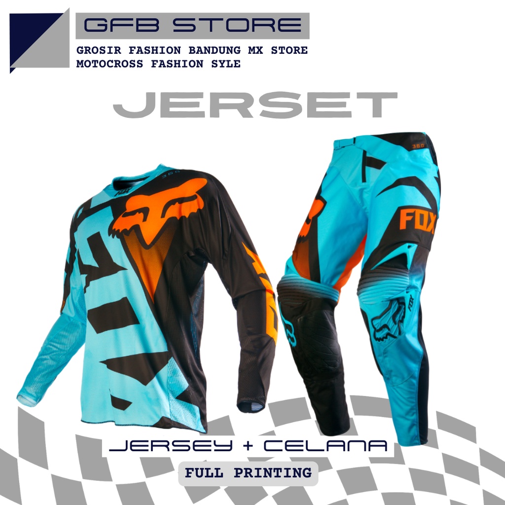 jersey set cross trail Blue Orange