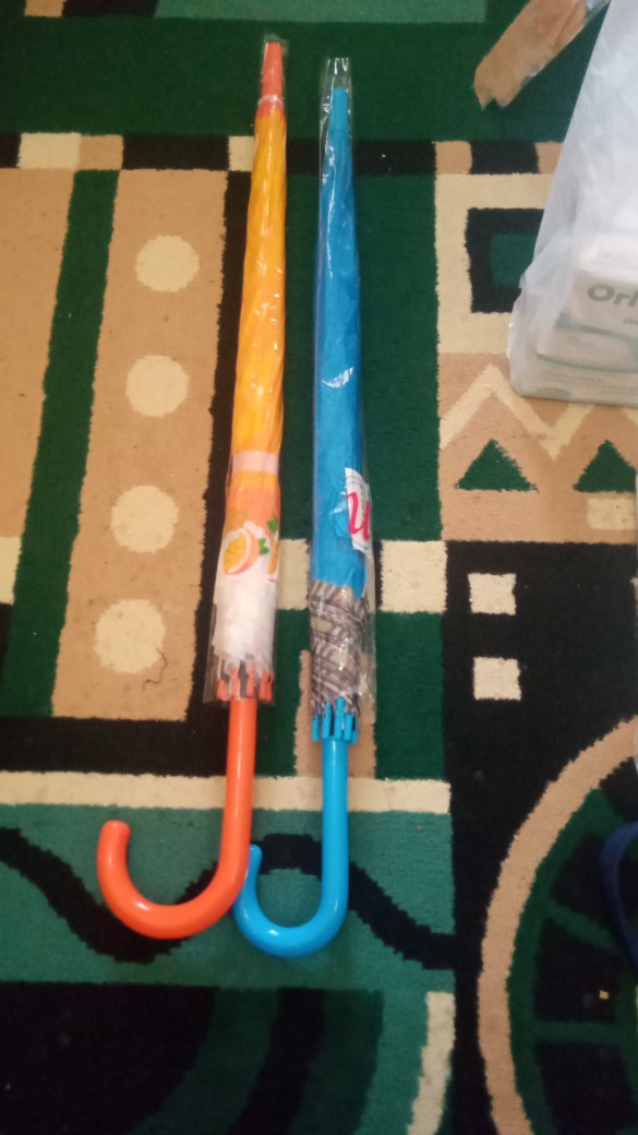 Payung Tongkat Polos List Kotak Gg.j