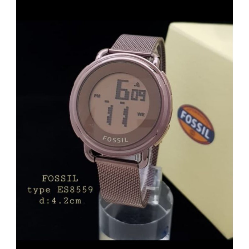 Jam Tangan Wanita Digital FSL ES8559 Tali Rantai Pasir
