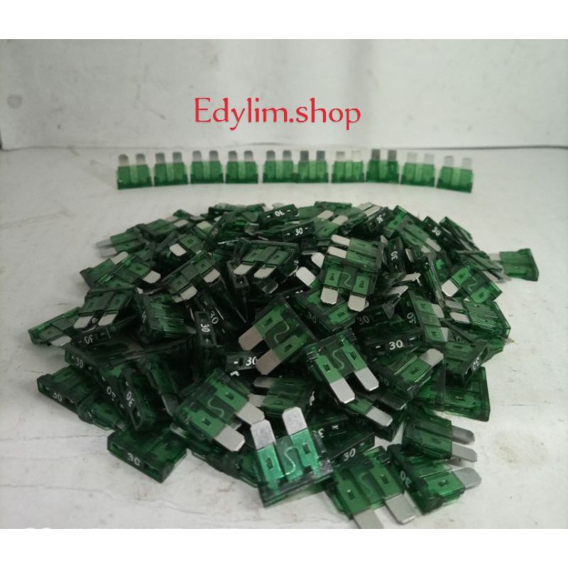 FUSE BLADE BESAR/SKRING TANCAP 30A/30AMPERE 1BOX ISI 100 PC