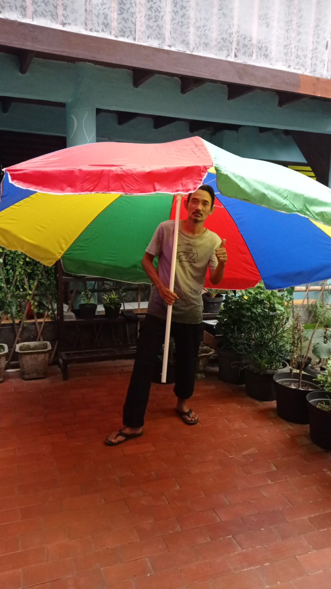 Payung Tenda / Payung Cafe / Payung Pantai Parasol 280 Cm ( 56 )