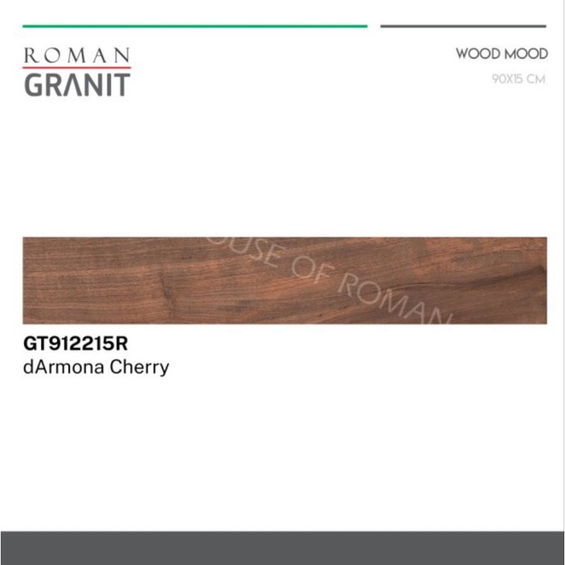 Roman granit wood series dArmona cherry 90x15 / keramik kayu / lantai kayu / lantai motif kayu / gra