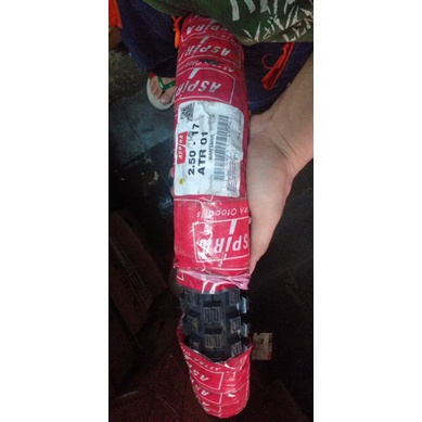 BAN LUAR TRAIL TRIL ASPIRA ATR01 250 ring 17 BAN KEMBANG TAHU TUBE TYPEATR01 250 RING 17 - Tipe ban 