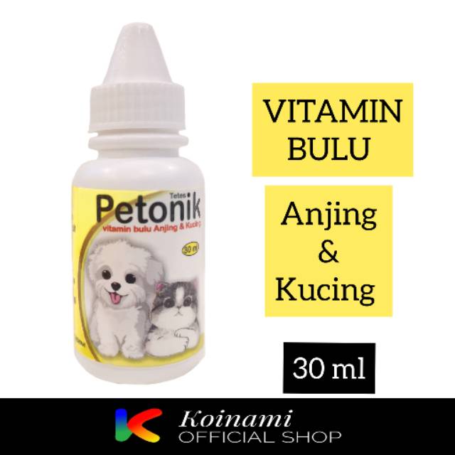 PETONIK VITAMIN BULU KUCING ANJING / VITAMINS FOR CATS AND DOGS FOR SKIN AND COAT/ BTM