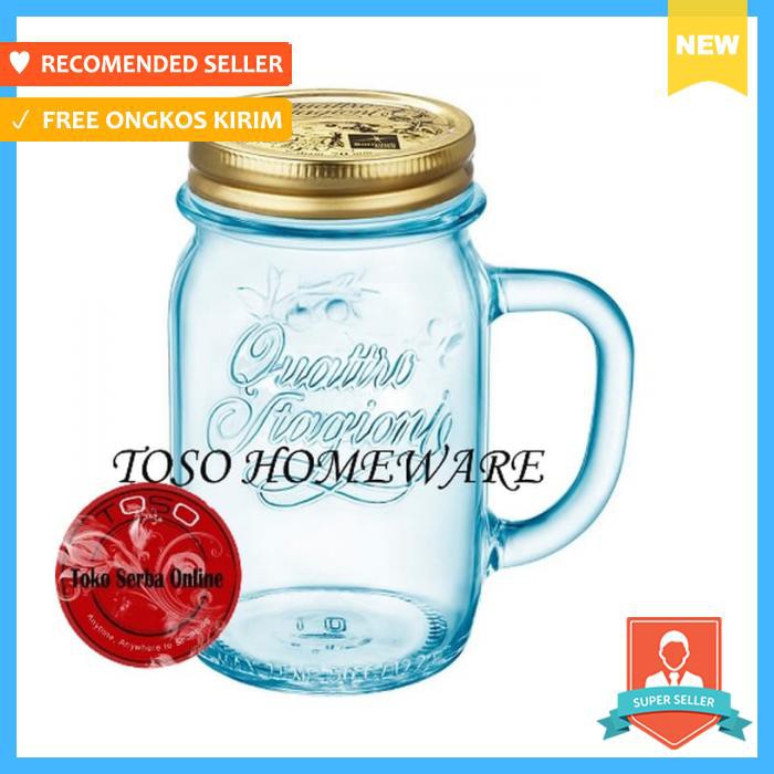 GELAS & MUG - NEW MASON JAR ITALY / BORMIOLI DRINKING JAR / MUG JAR / GELAS TOPLES