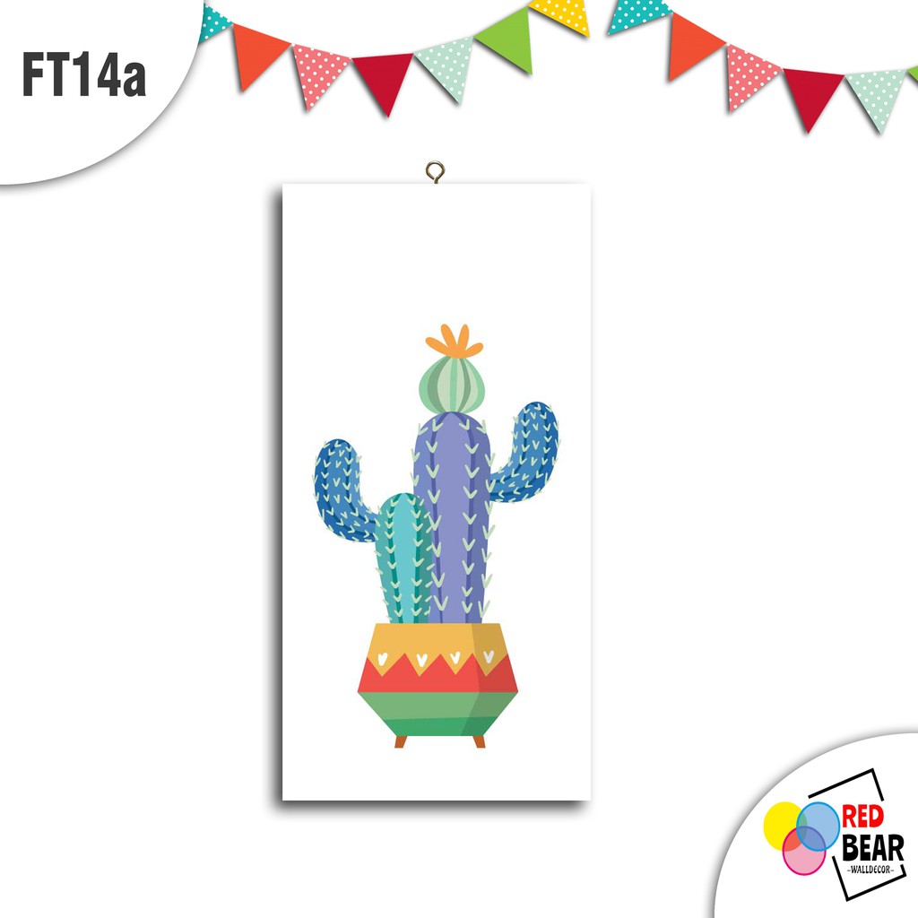 Walldecor Cactus / Pajangan Dinding / Poster / Pajangan / Hiasan Dinding - FT14