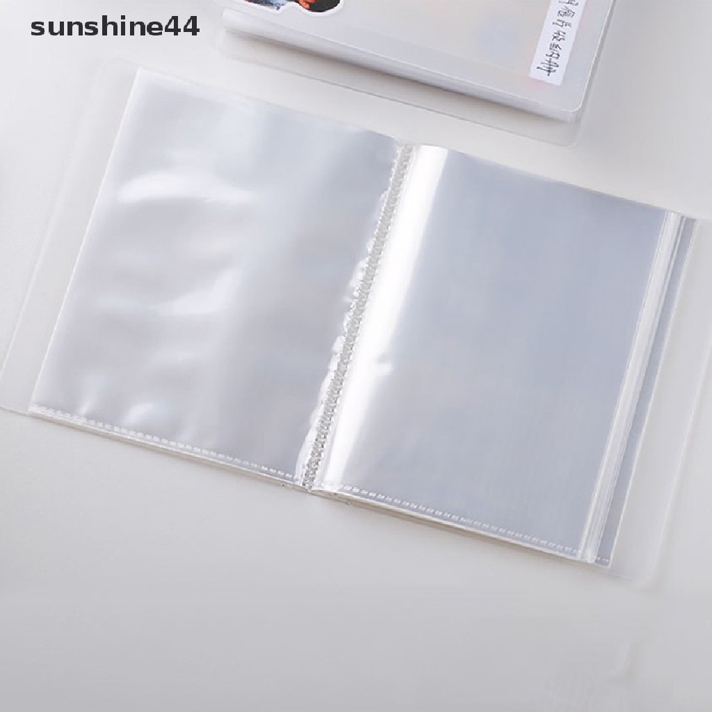 Sunshine Buku Album Foto / Kartu Pos Transparan Ukuran A6 40 Halaman