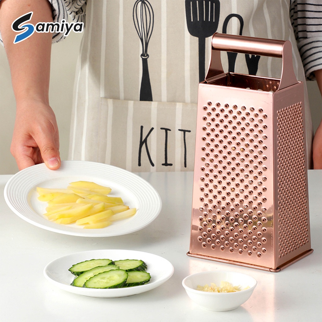 parutan multifungsi 4 sisi / parutan warna stainless / food grater