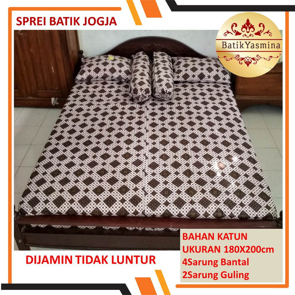 Sprei Batik Motif Jogja Ukuran No 1 4 Sarban 2 Sargul