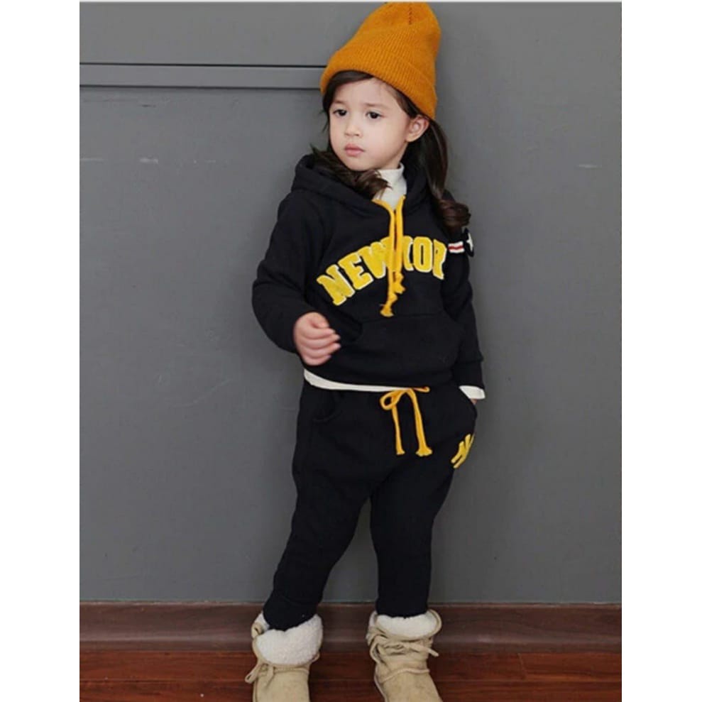 HOODIE ANAK SETELAN HOODIE ANAK 1-5 TAHUN SETELAN HOODIE NIWYORK.HOODIE ANAK PEREMPUAN HOODIE ANAK L