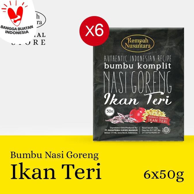 

Diskon REMPAH NUSANTARA BUMBU NASI GORENG TERI (50 GRAM) 6 SACHET Diskon