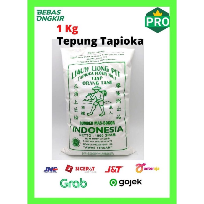 

Tepung Tapioka Liaw Liong Pit cap orang tani 1 kg / Sagu Tani