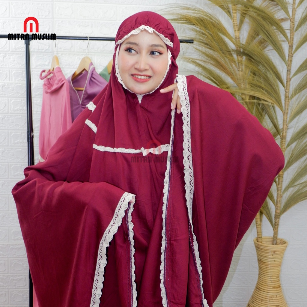 Mukena Dewasa Bali Katun Rayon Renda Bahan Adem  Termurah &amp; Berkualitas