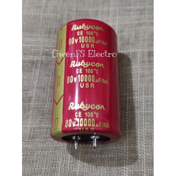 Elco 10000UF 80V RUBYCON Red USR