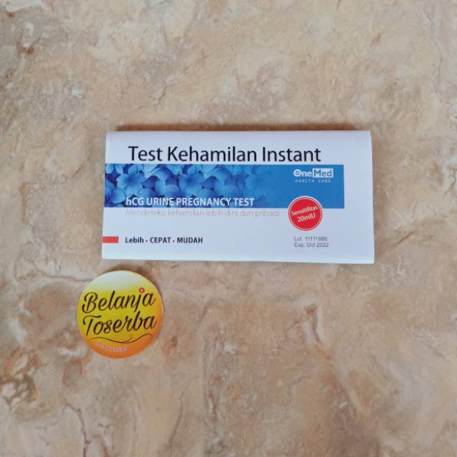 HCG Tes Kehamilan Onemed - Tespek Hamil Onemed Strip - Testpack Akurat Instant One Med Strip