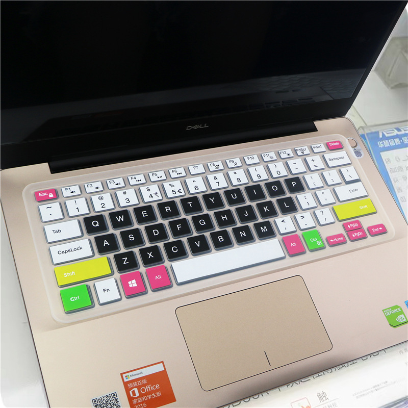 Skin Silikon Cover Pelindung Keyboard Laptop 14 &quot;Untuk Dell Latitude 3400 3460 3480 3490 5000 5481 7000 7482