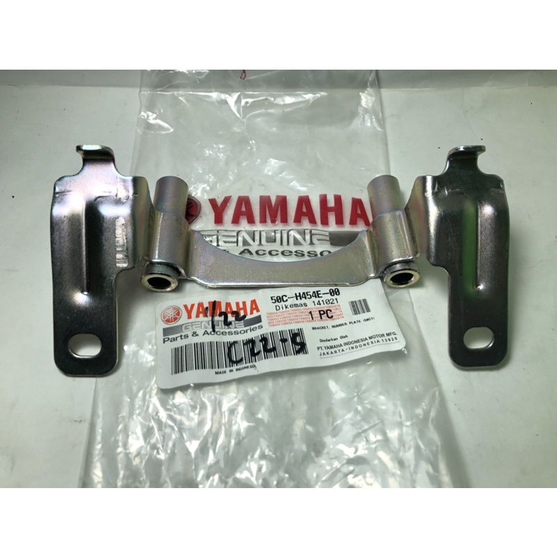 BREKET DUDUKAN PLAT NOMOR DEPAN NOPOL BRACKET NUMBER PLATE JUPITER MX NEW 2011 2012 2013 2014 50C-H454E-00 ORI YAMAHA YGP