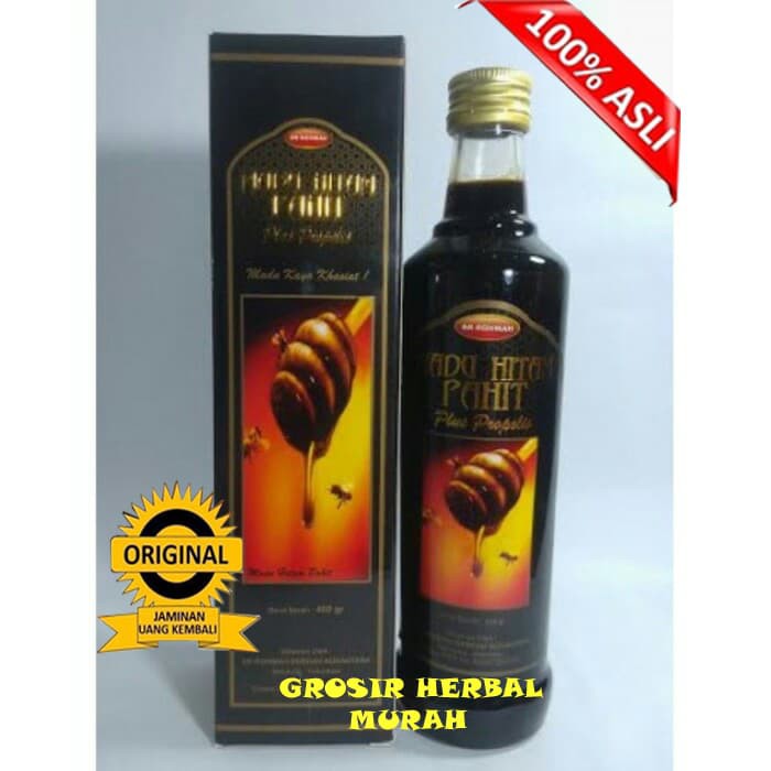 

Madu Hitam Pahit Ar Rohmah Plus Propolis 460 Gr Original - MMD1627