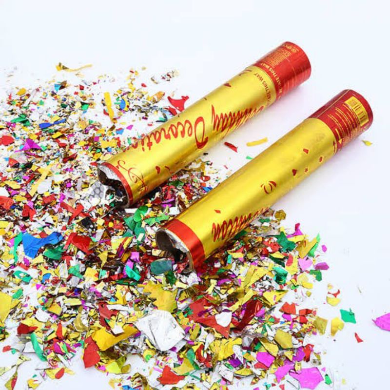 Jual Confetti party Popper ukuran ± 100 cm / 80 cm / 60 cm letusan