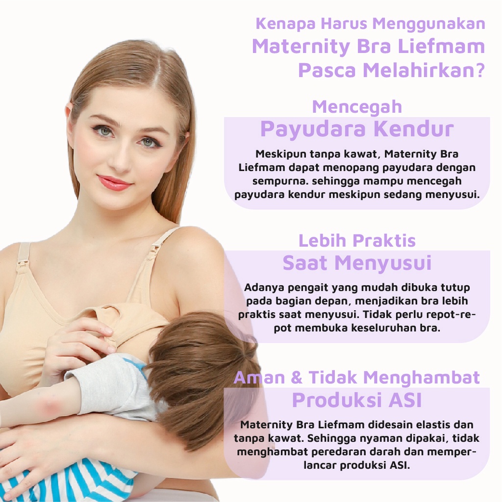 Maternity Bra Liefmam (Zaraya) Original - Bra Khusus Pasca Melahirkan