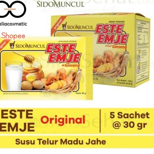 

【ORI】 ❤ Under100 ❤ ESTEEMJE Gingseng Jahe SidoMuncul Drink Powder Original, Coklat, dan Kopi BPOM ES