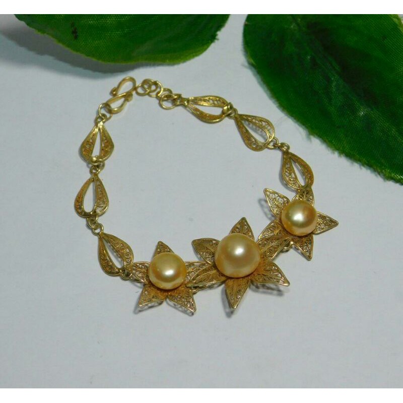 Gelang Perak Mutiara