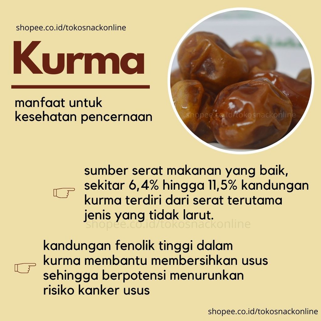 Kurma Sukari Al Qassim 1kg Premium Dan Eksklusif Indonesia