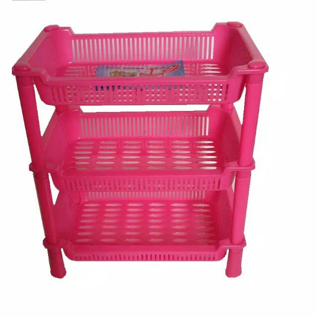 Rak kosmetik serbaguna , rak susun serbaguna , rak susun plastik