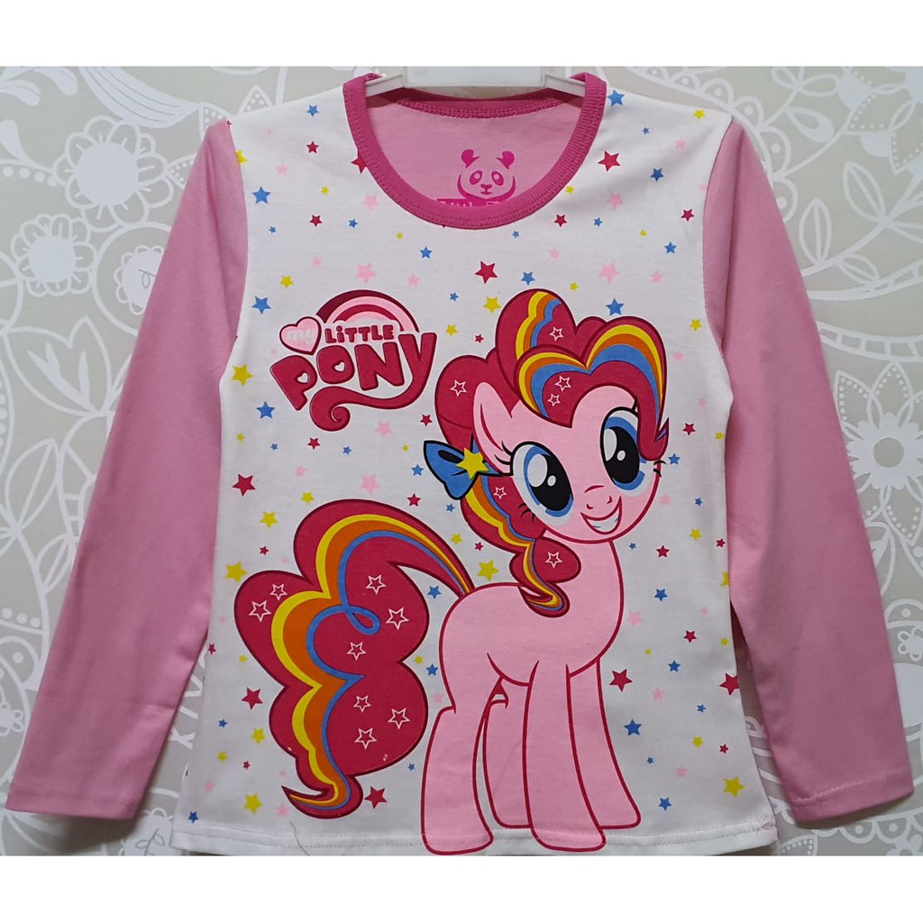 RKA - KLGCe Kaos Lengan Panjang Anak Karakter Pony Pinkie Pie Putih