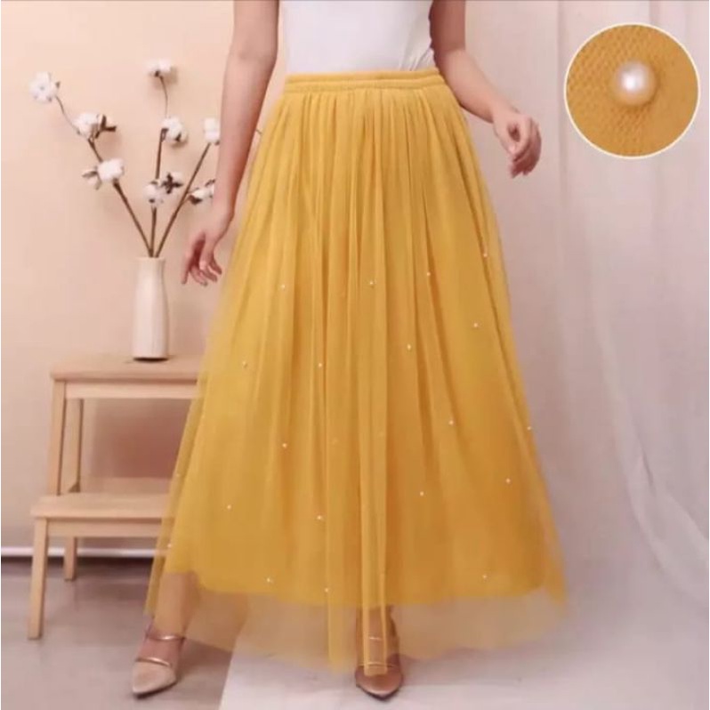 Rok tutu mutiara premium import