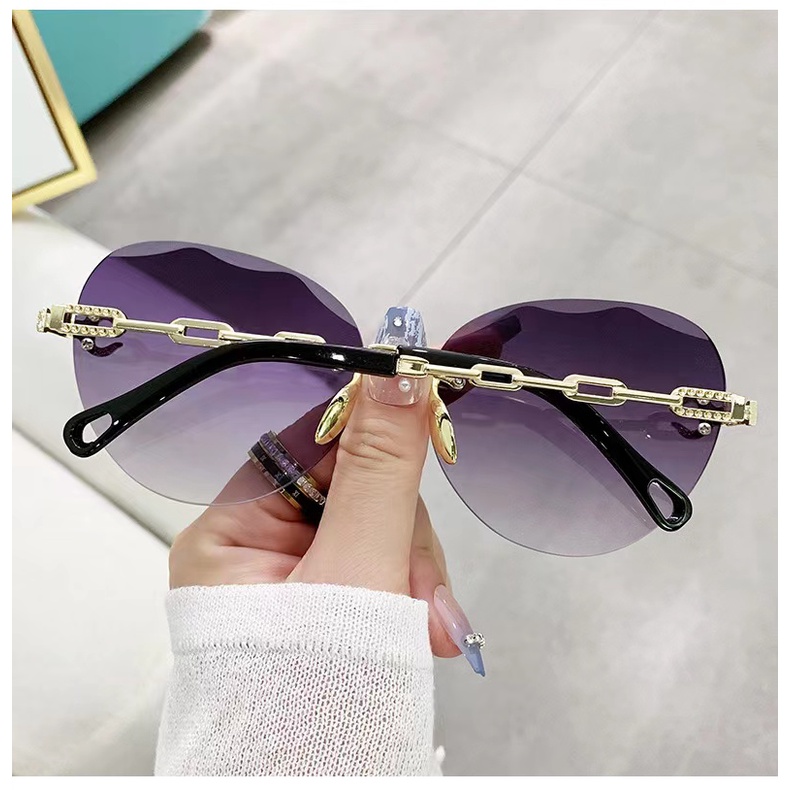 rowling (ka-268)Sunglasses  Kacamata Hitam Bulat No frame Women Sunglasses Titanium New Arrival Import Kacamata Fashion