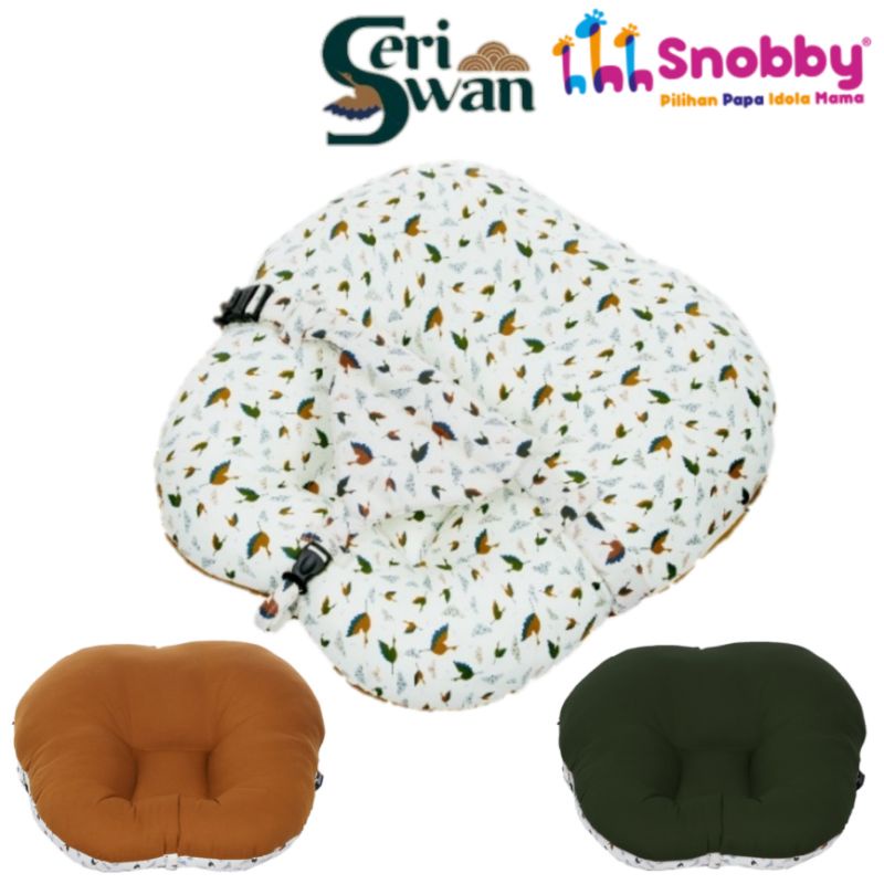 Bantal Sofa Bayi + Bantal Dot Snobby Seri Swan 5922