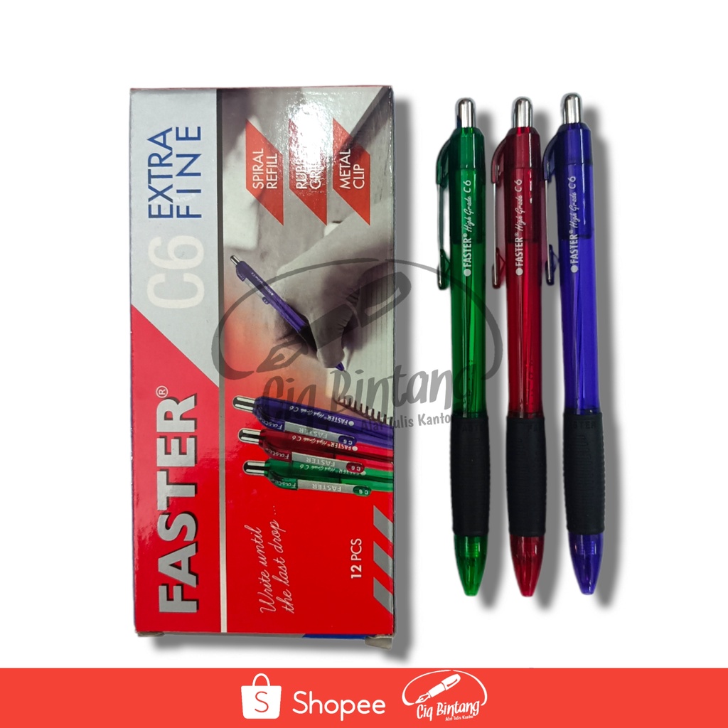 

Pen Faster C6 Murah 12 Pcs