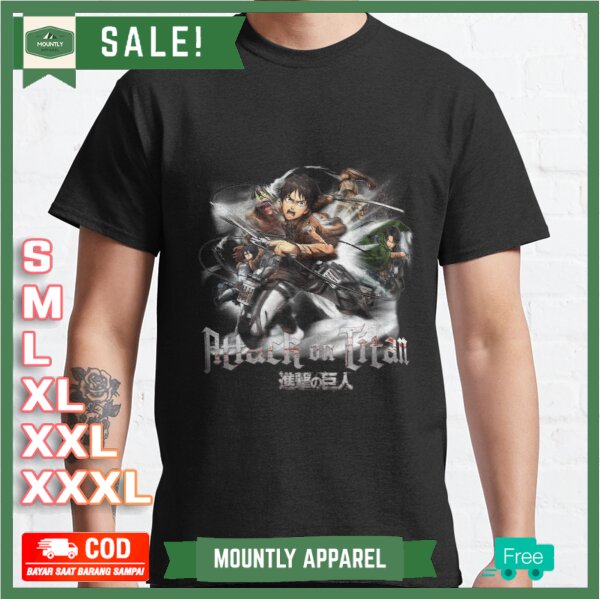 Kaos Baju AoT Wallpaper T-Shirt Premium