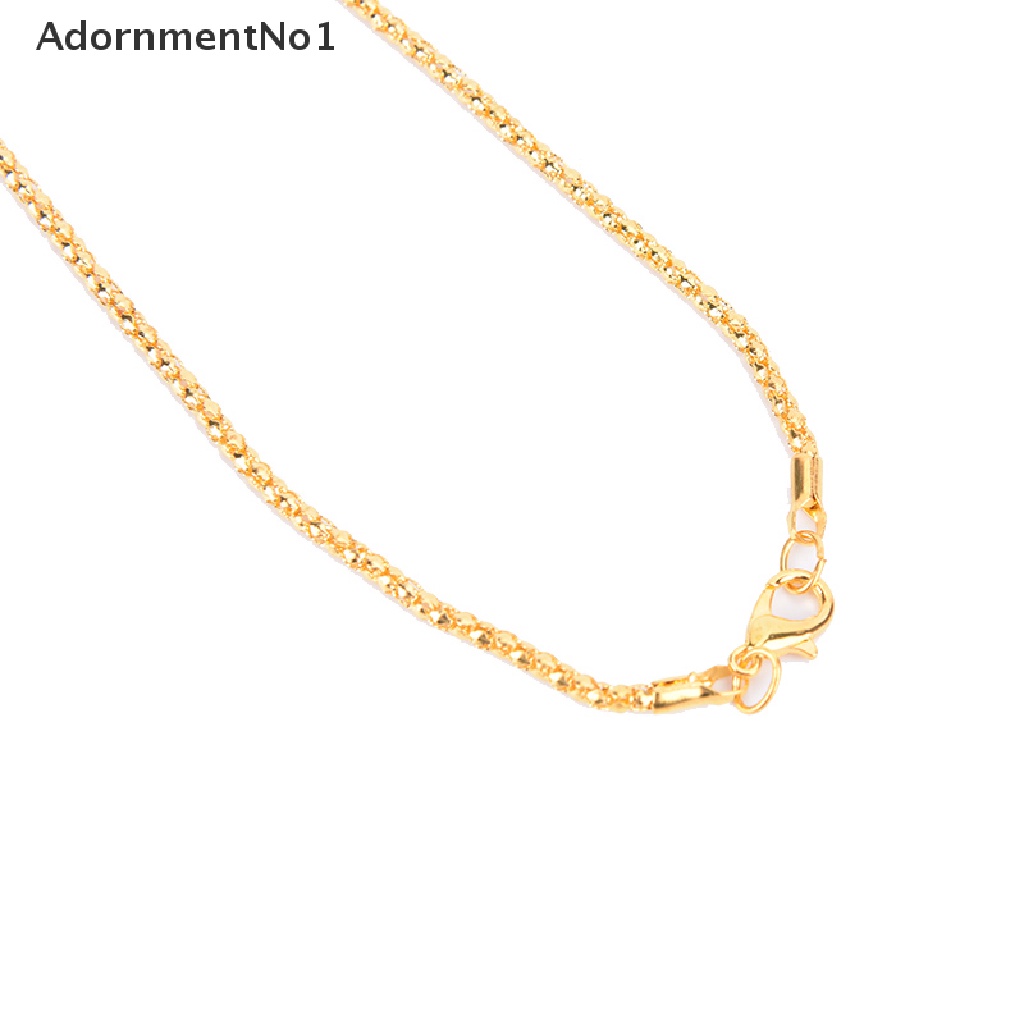 (AdornmentNo1) Kalung Rantai Dengan Liontin Bulat Motif Tulisan Arab Allah Untuk Muslim