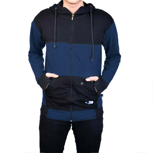 JEC Jaket Sweater Hoodie Zipper Combi ROUNDHAND Full Premium Tebal Distro