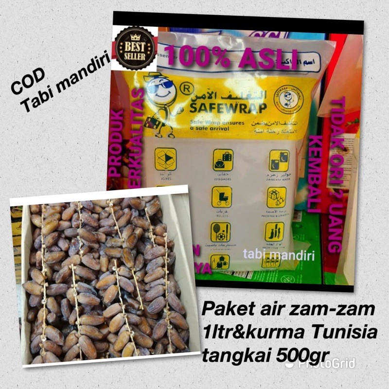 

Air zam-zam 1liter & kurma Tunisia tangkai500gr/ paket hemat kurma Tunisia tangkai500gr&air zam-zam