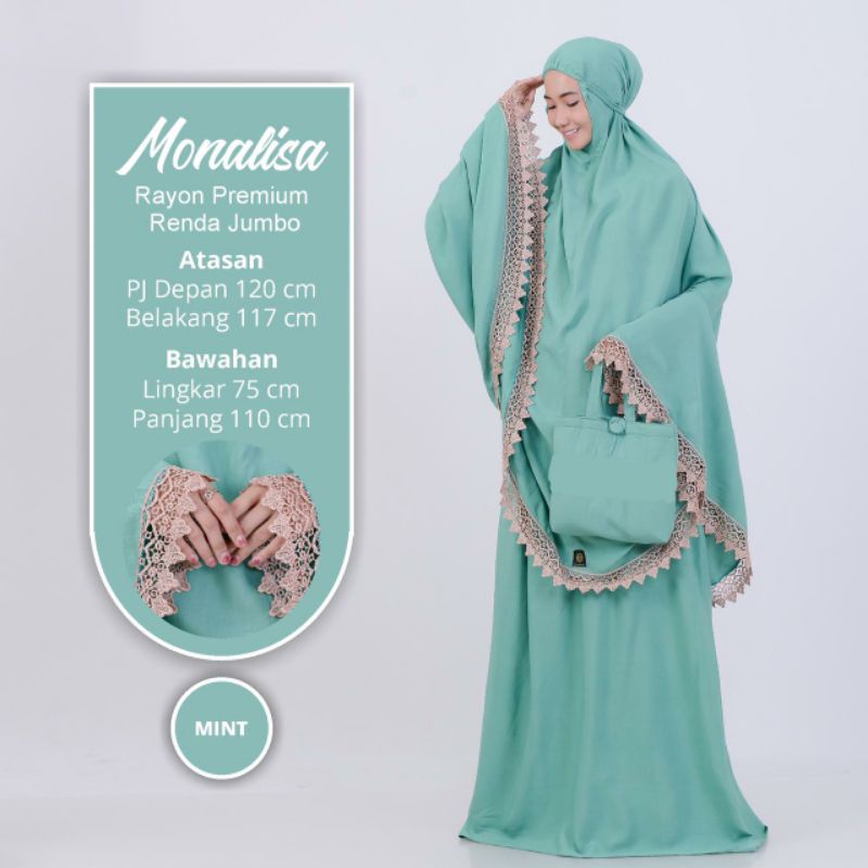 mav boutique mukena monalisa bestseller jumbo renda premium polosan