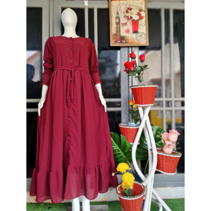 Gamis Ceruty Polos Gamis Ceruty Babydoll Gamis Ceruty