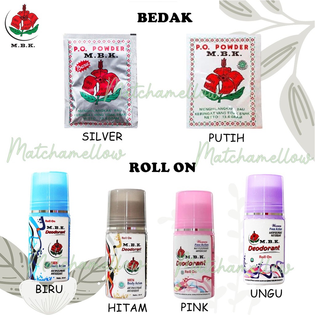 ❄️MATCHA❄️MBK BEDAK DEODORANT SUPER SILVER PUTIH -DEODORANT ROLLON BEDAK KETIAK