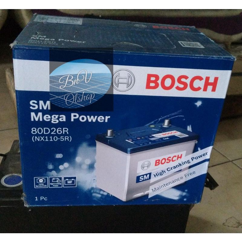 Aki Bosch MF Nx110-5R (12v 70ah) 80D26R aki kering mobil Lancer