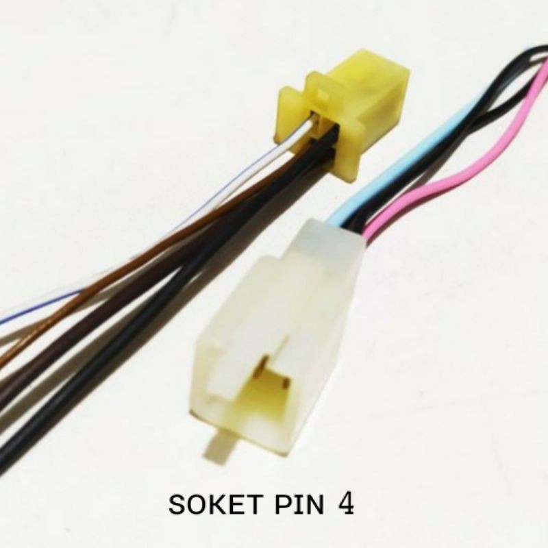 Soket Kabel 2pin - 3pin - 4pin 1pasang